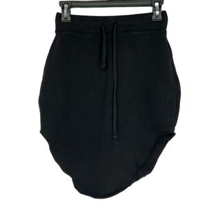 Frank & Eileen Tee Lab Skirt Women‎ Small Black Rip Cotton Stretchy Curve Hem